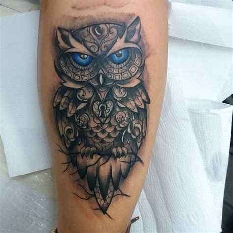 Definition of owl tattoos - An owl tattoo could represent different things like wisdom, magic, transition, and even calmness. This owl tattoo can be inked on the neck, forearm, upper body, sleeve, thigh, or back. You can customize this tattoo by keeping half the tattoo as the face of the owl and the other half with floral designs. Even though barn owl tattoo meaning can ...